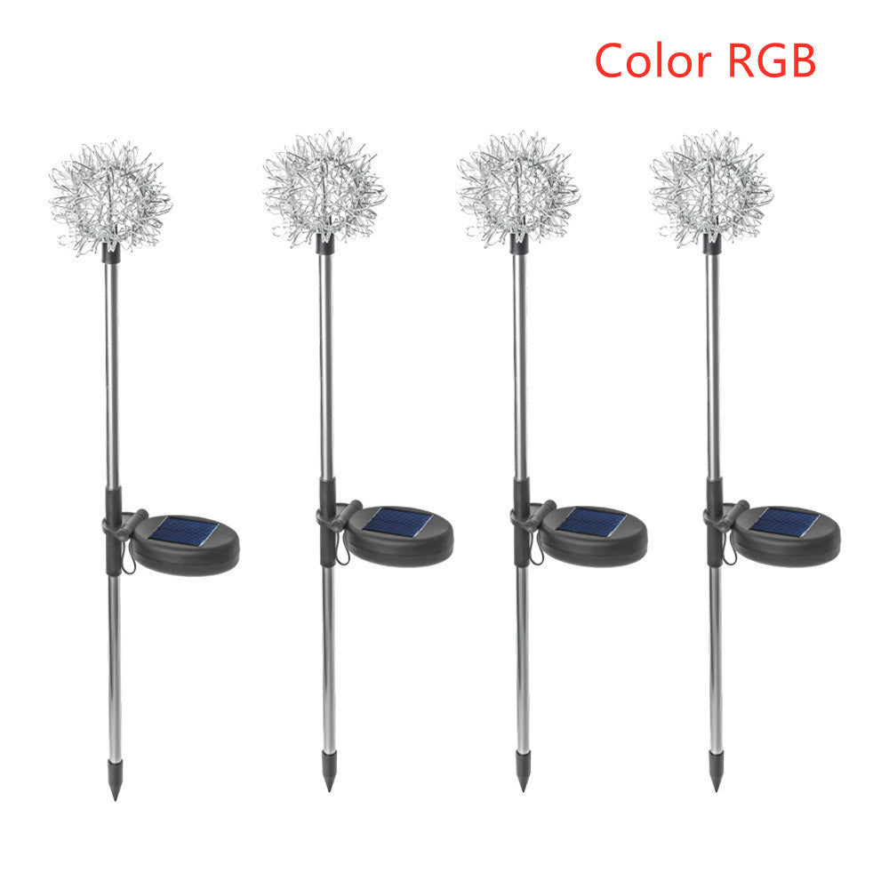 Solar Light Solar Dandelion Plug In Light Garden Decoration LED Light