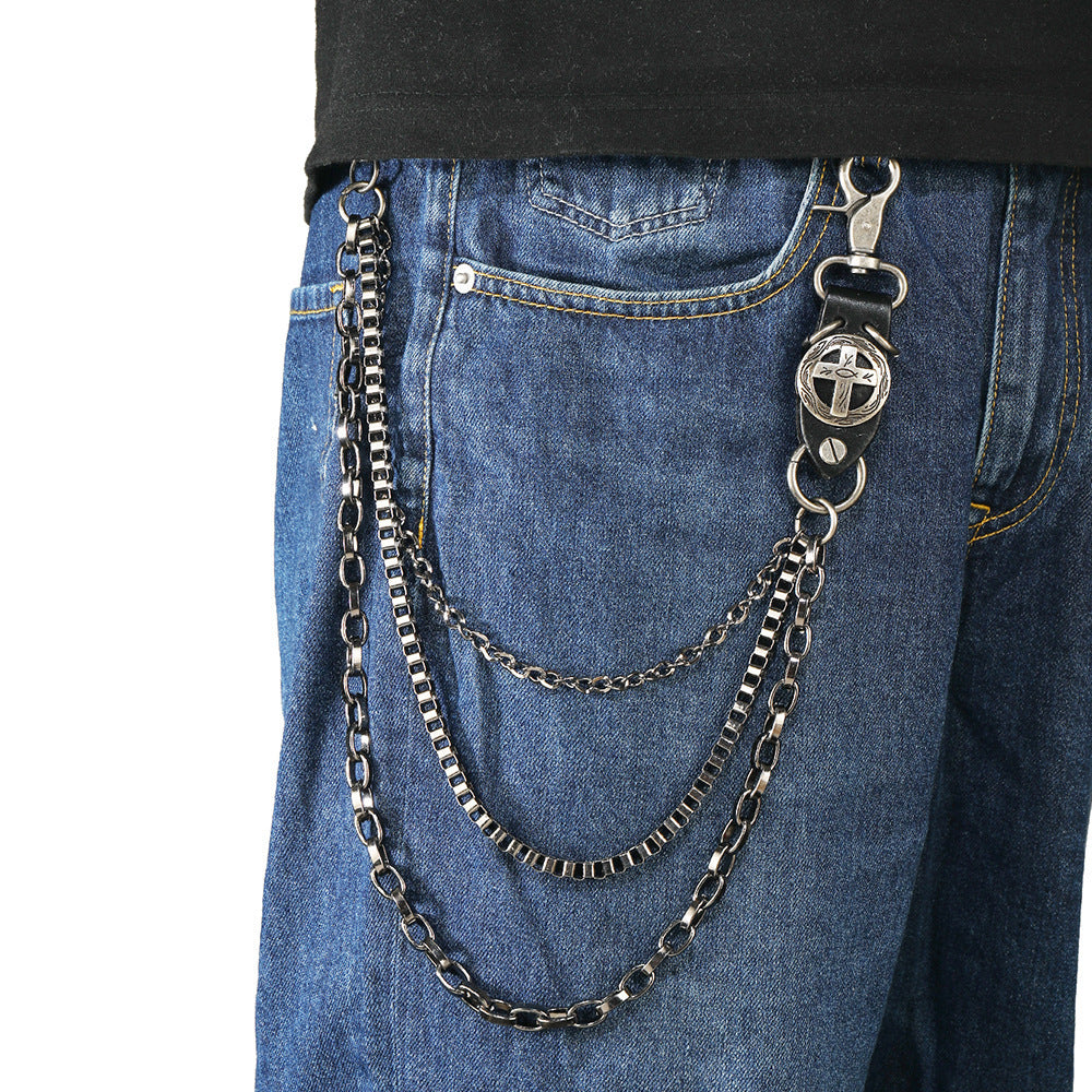 Punk Metal Denim Waist Chain