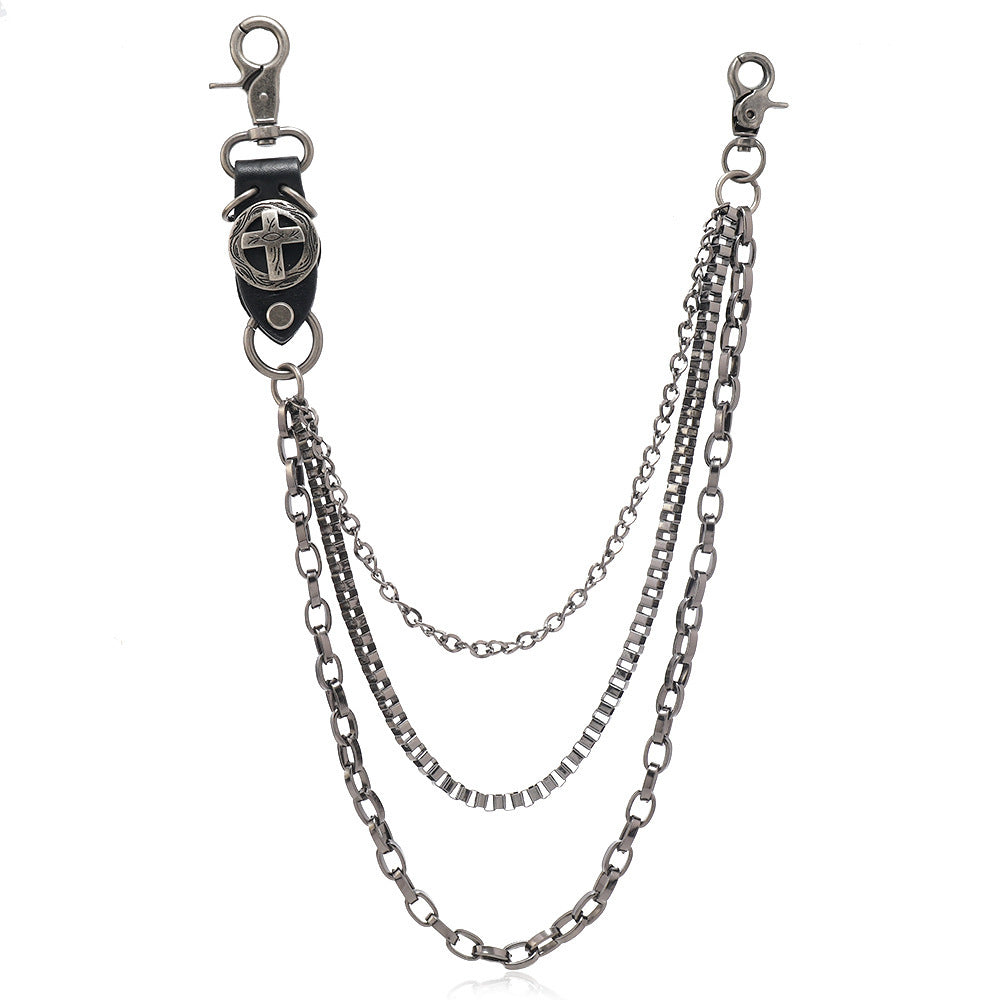 Punk Metal Denim Waist Chain